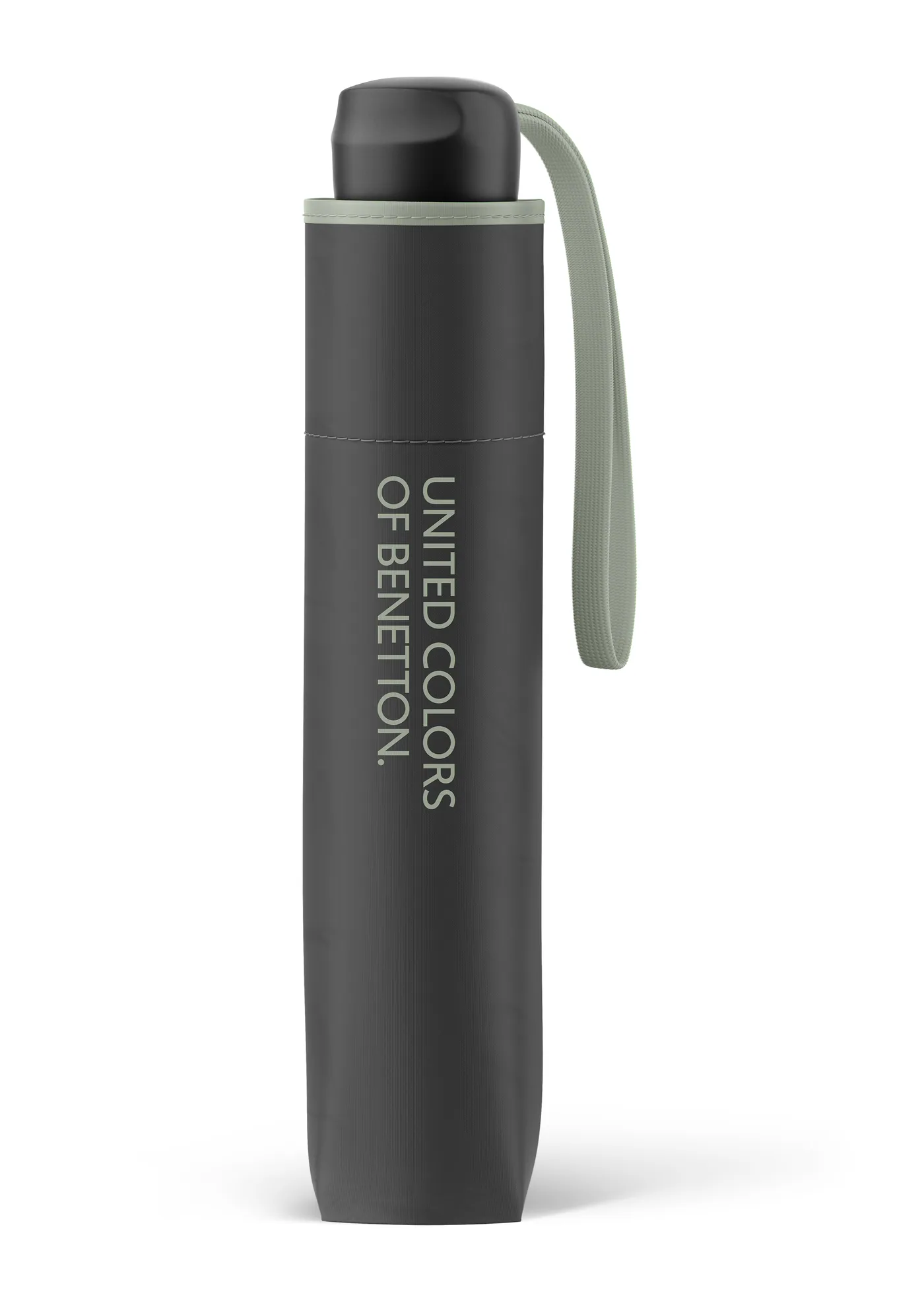 Guarda-chuva Benetton Super Mini, Preto e Verde Iceberg